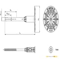 EWI Pro 155mm Metal Screw Fixing 8mm - thumb-image-3