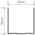 British Gypsum Gypframe 72 EDCL 80 CurveLiner Channel - thumb-image-2
