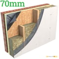 70mm Unilin Thin-R XT/TF Timber Frame Wall Insulation - thumb-image-1