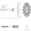 8mm Metal Hammer Fixing for EWI – 75mm - thumb-image-3