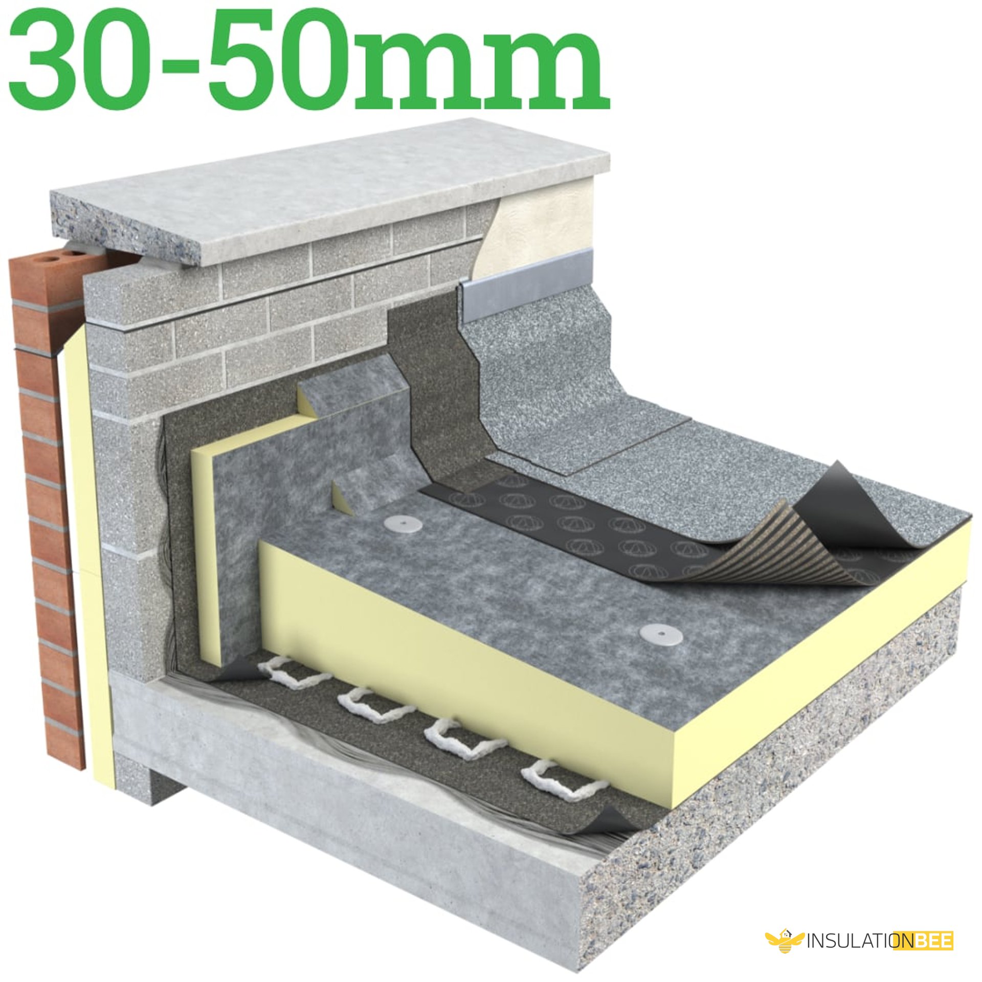 Unilin Thin-R TR/BGM 30-50mm Tapered Roof Board - image