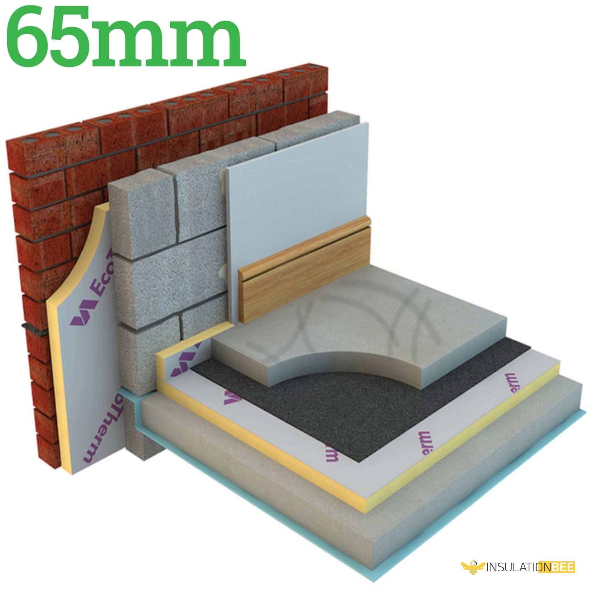 65mm EcoTherm Eco-Versal PIR Insulation Board - image