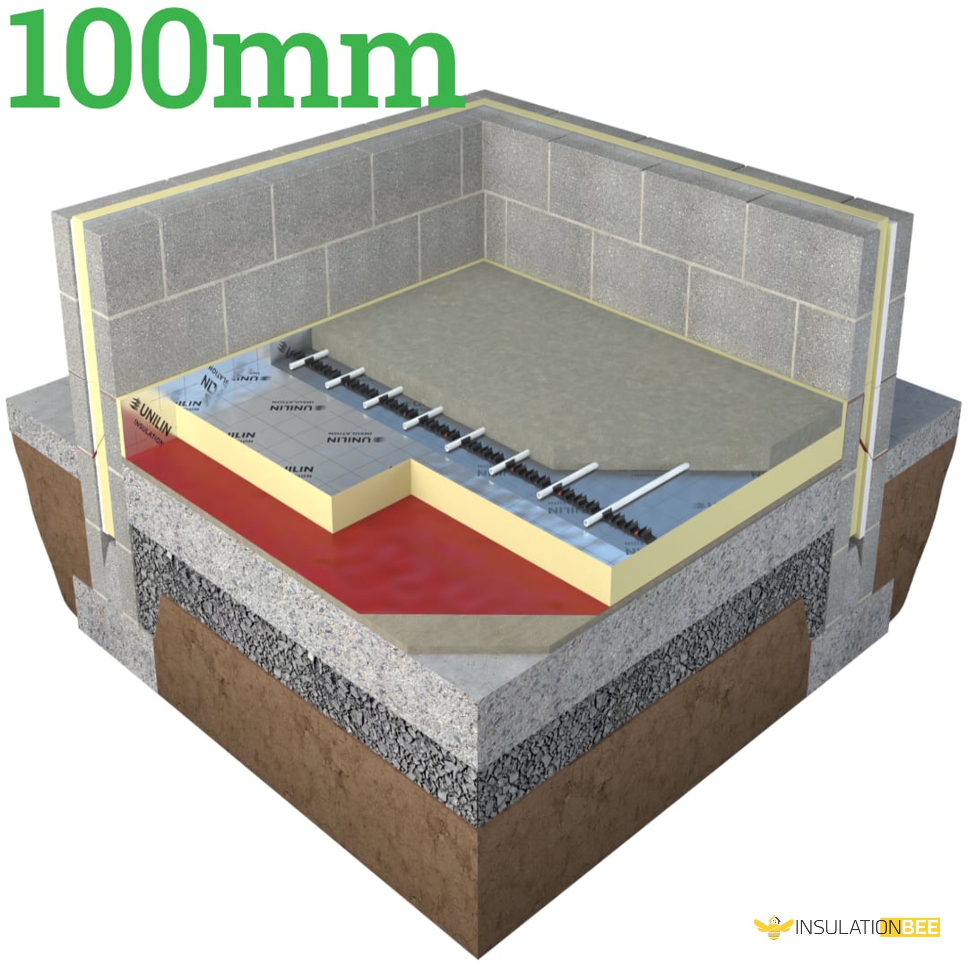100mm Unilin Thin-R XT/UF PIR Floor Insulation Board - image