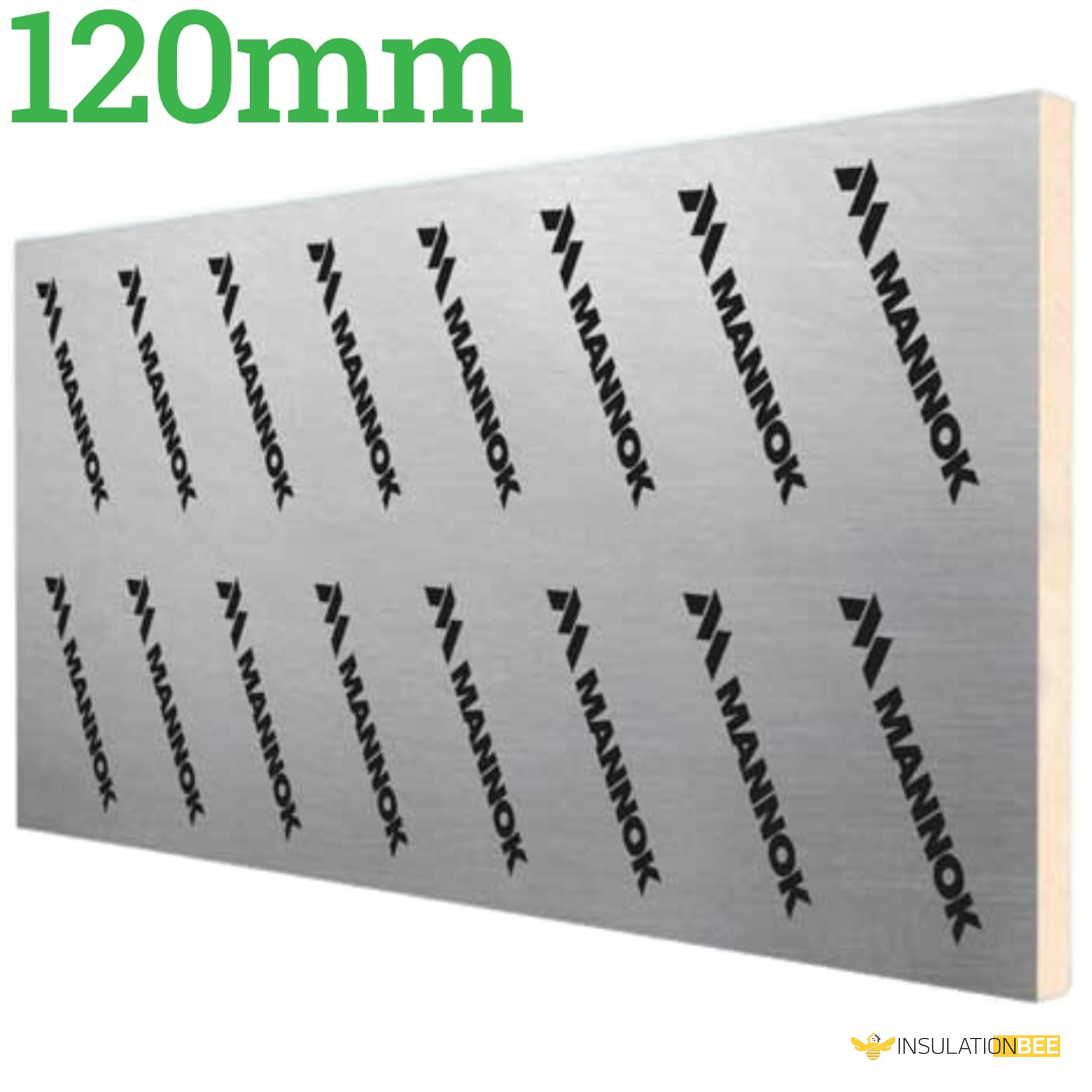 Mannok 120mm PIR Rigid Insulation Board - image