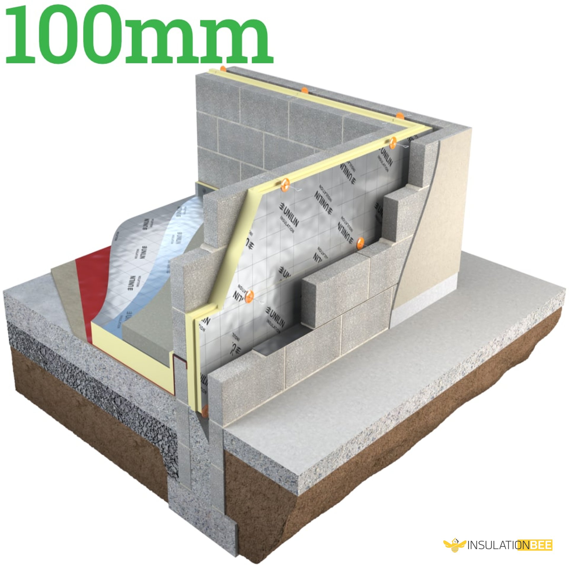 100mm Unilin XT/CW Partial Fill Cavity Insulation - image
