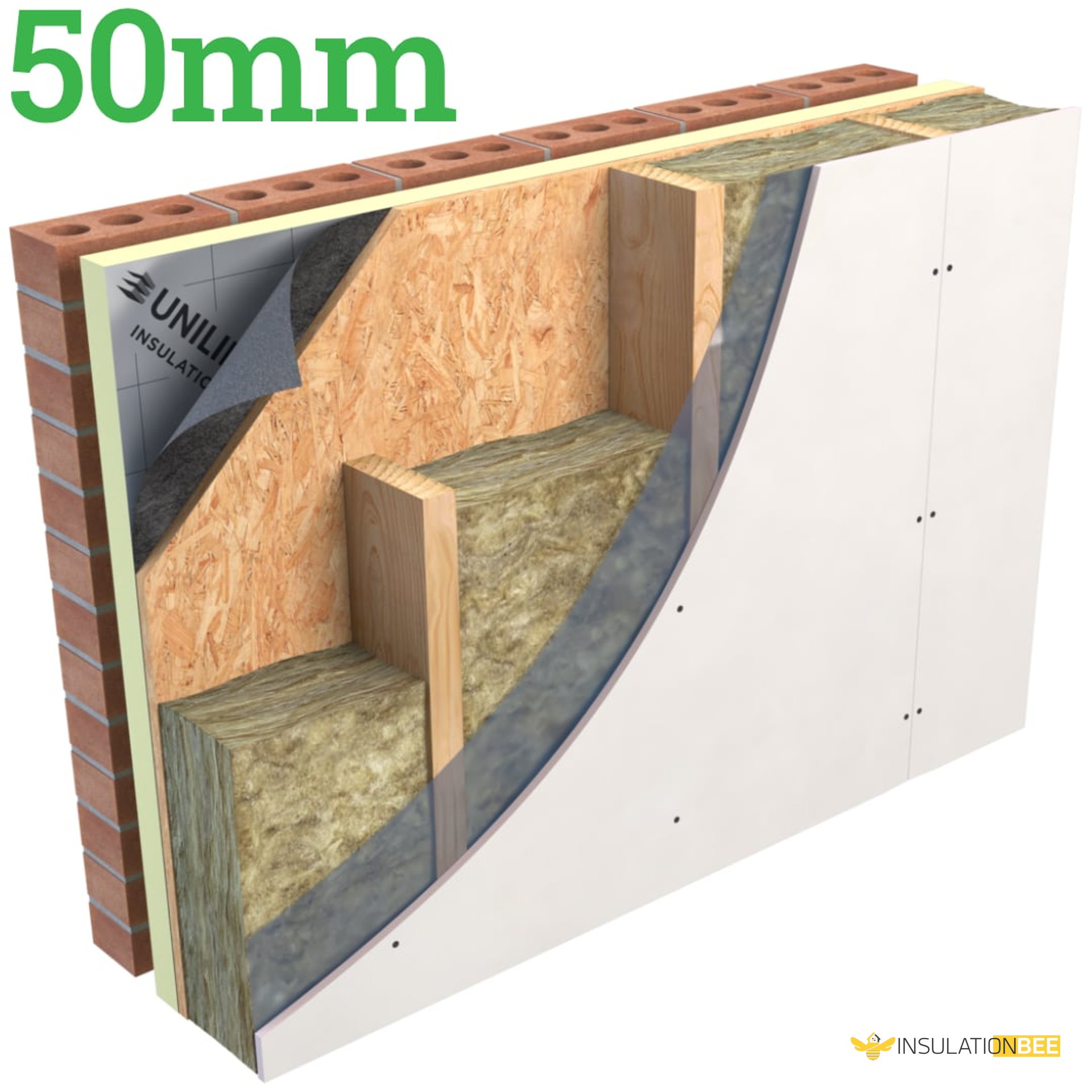 Unilin Thin-R XT/TF 50mm Timber Frame Wall Insulation - image