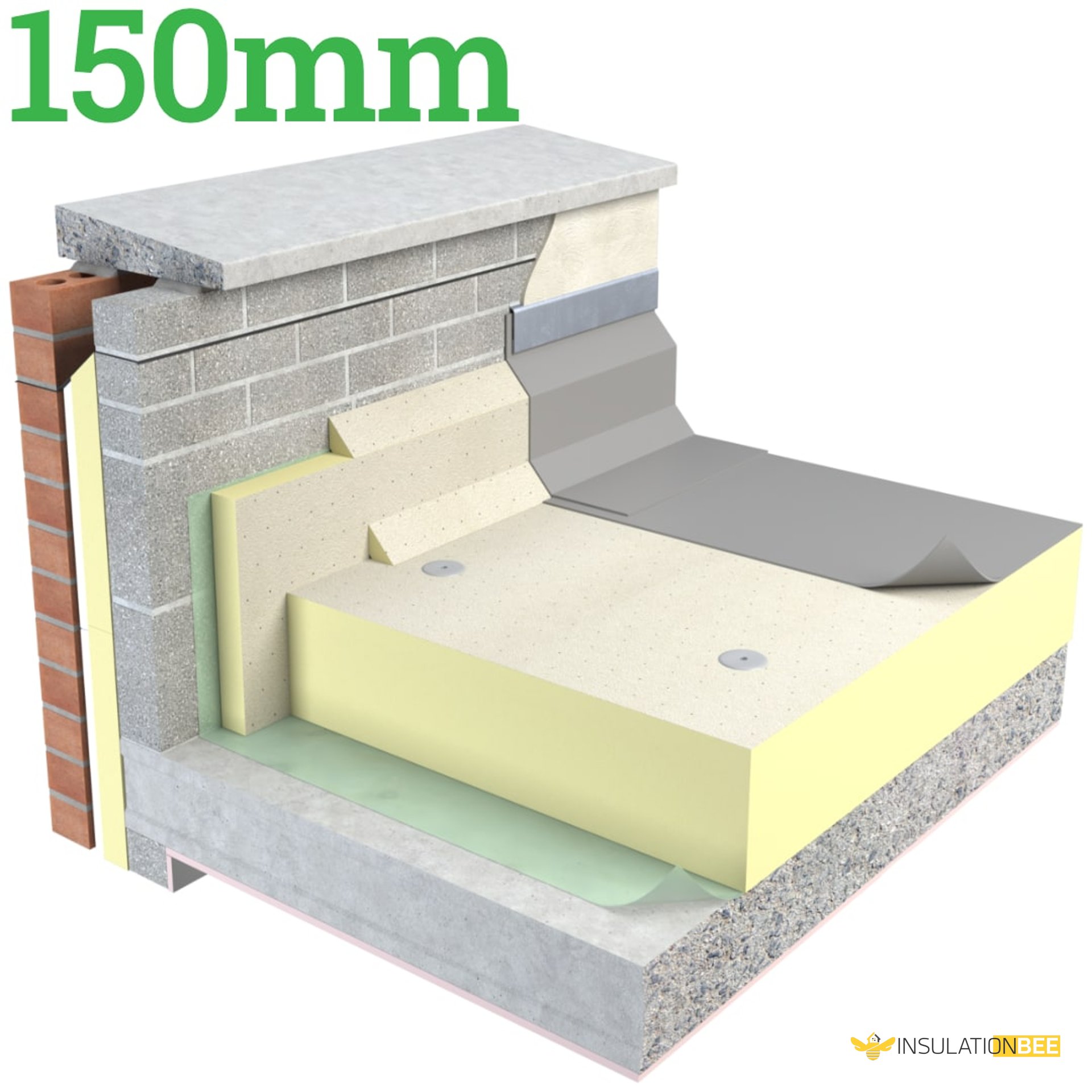 150mm Unilin Thin-R FR/MG Flat Roof Insulation Board - image