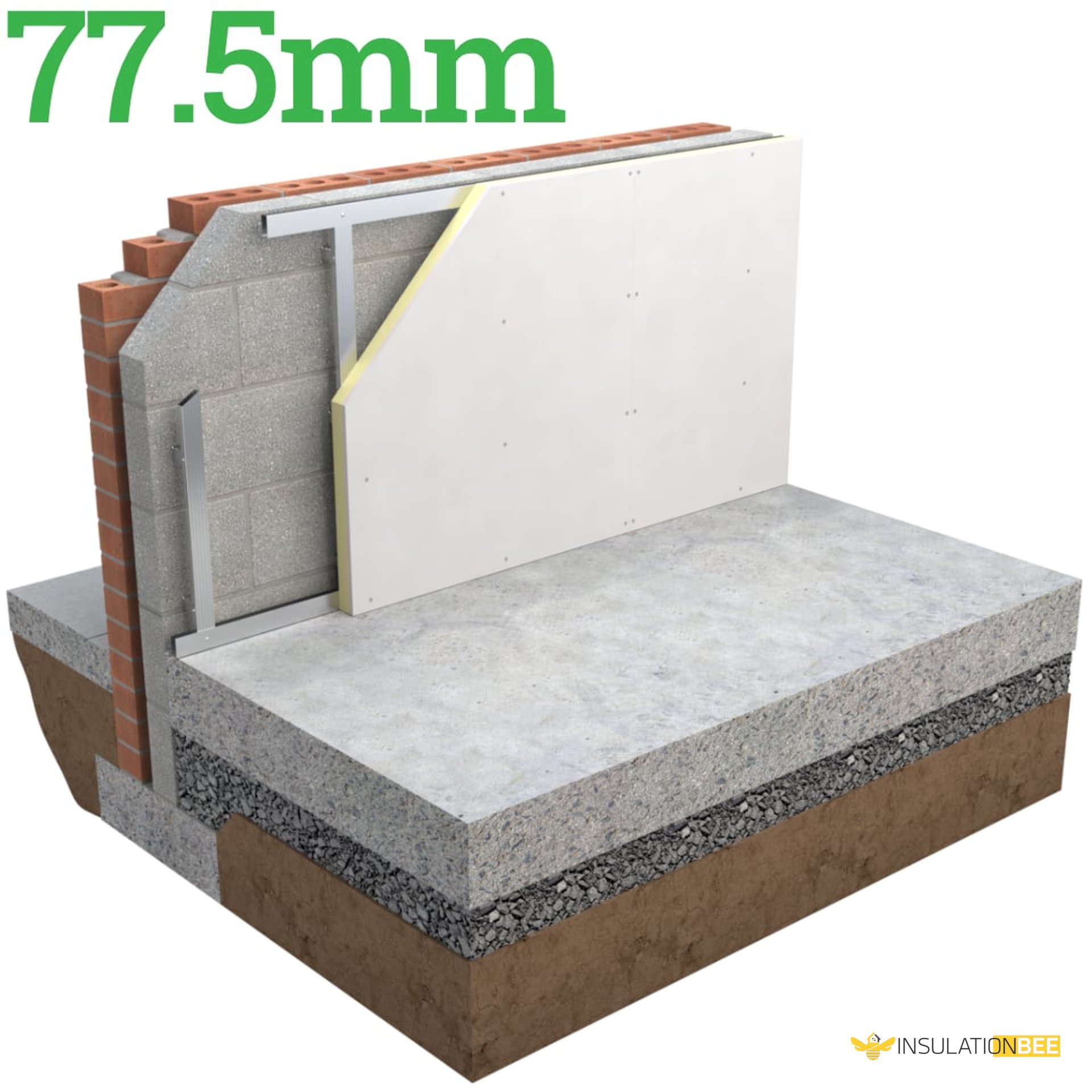 77.5mm Unilin Thin-R XT/TL-MF Insulated Drylining Board - image
