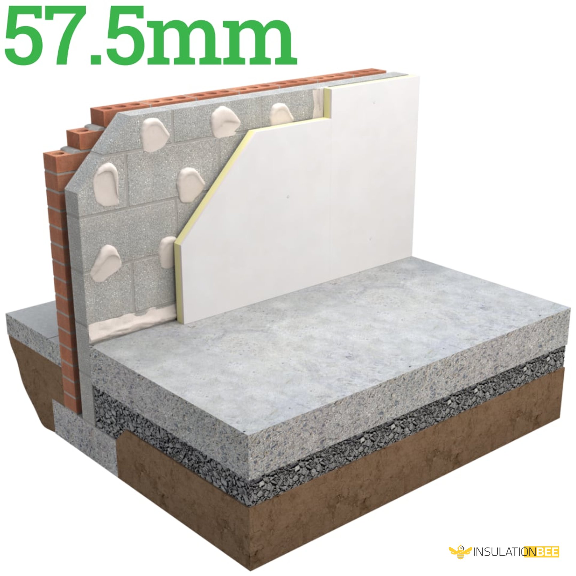 57.5mm Unilin XT/TL Insulated Plasterboard - image