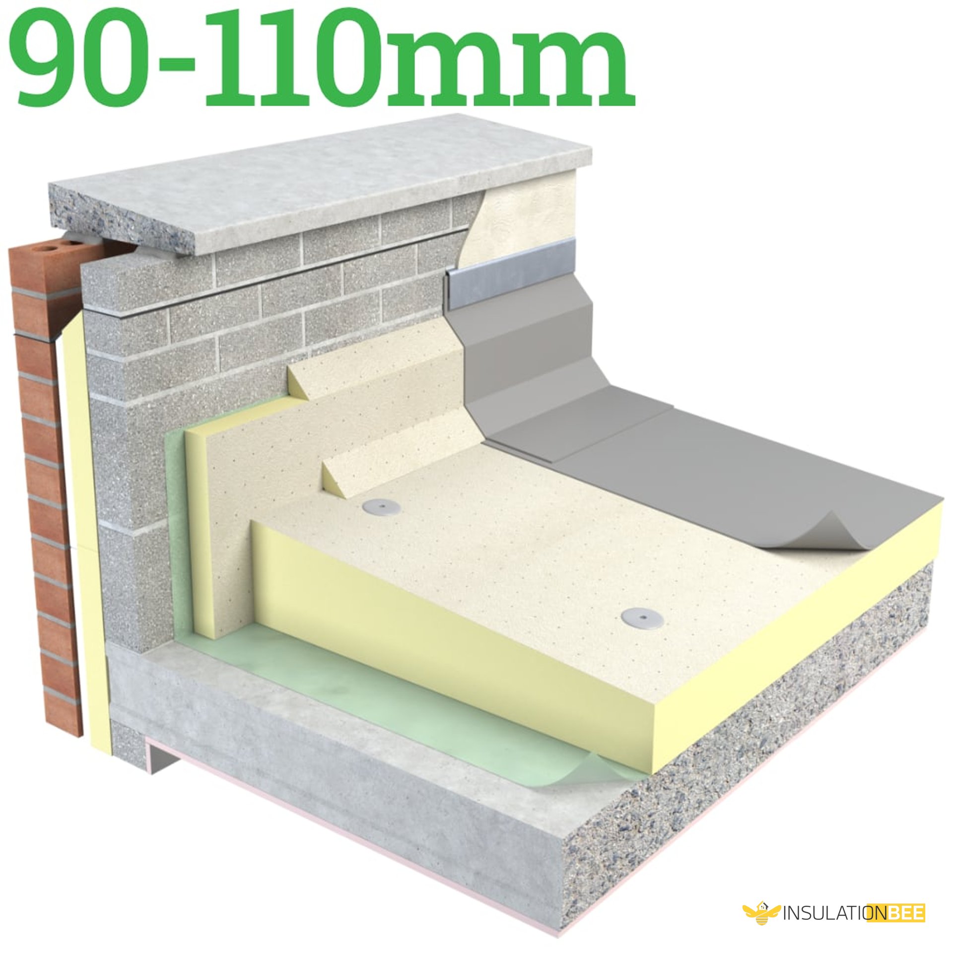 Unilin Thin-R TR/MG 90-110mm Tapered Roof Board - image