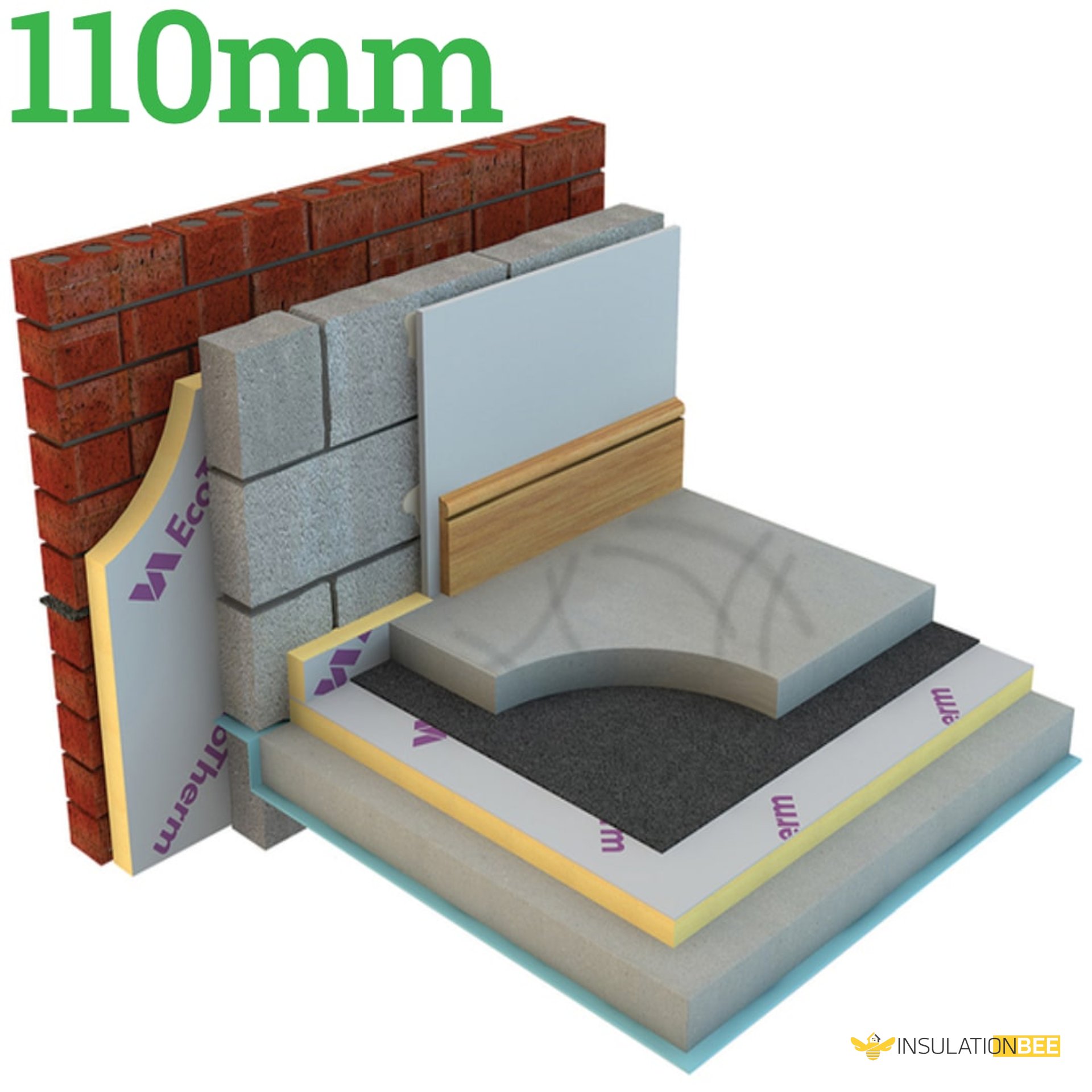 110mm EcoTherm Eco-Versal PIR Insulation Board - image