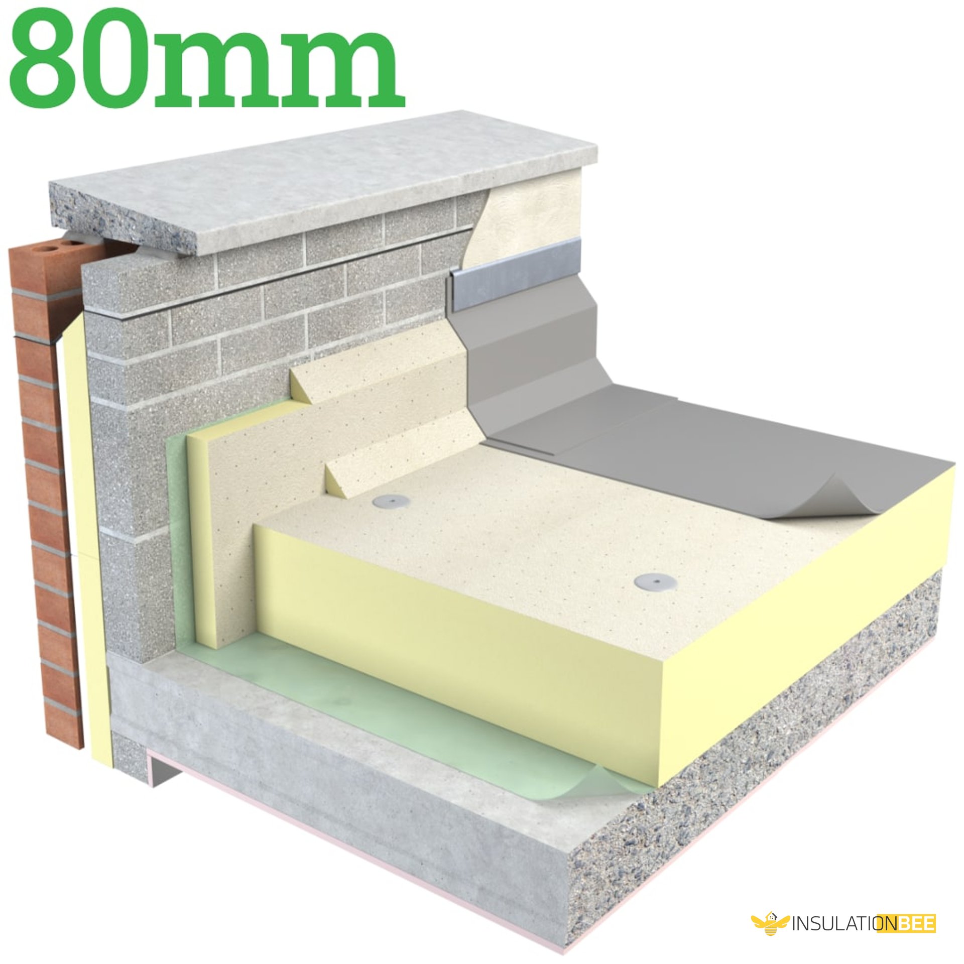 80mm Unilin Thin-R FR/MG Flat Roof Insulation Board - image
