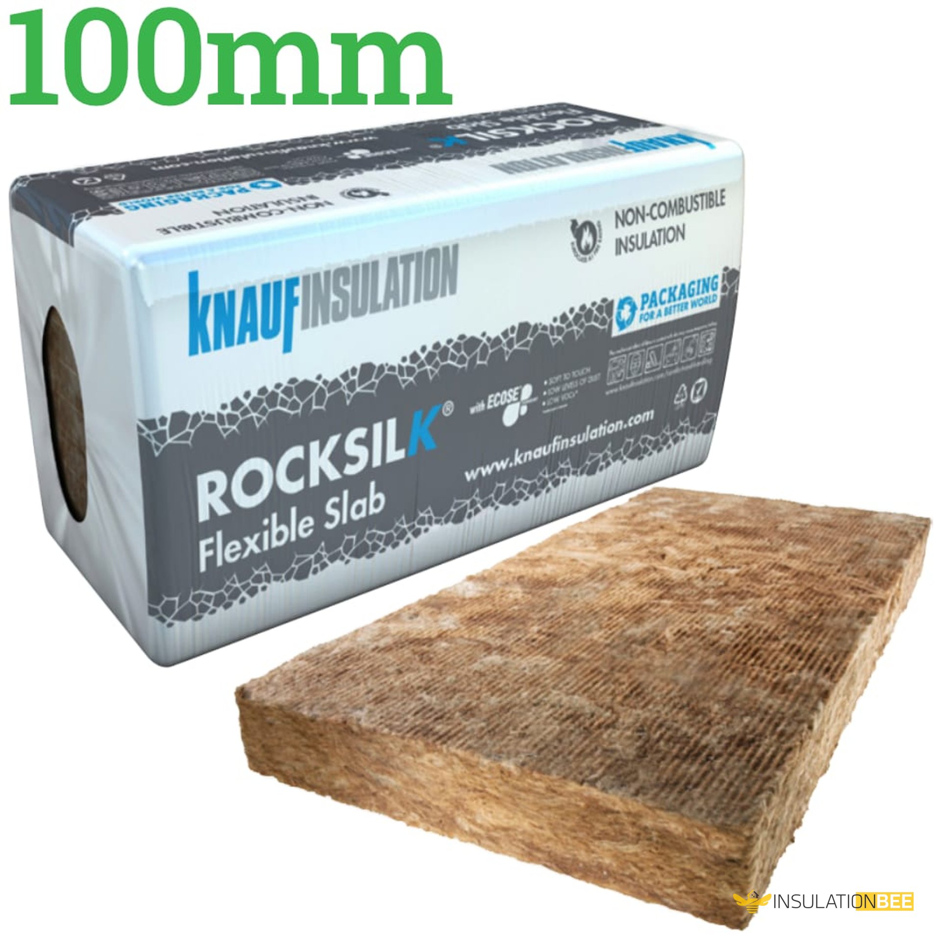 100mm Knauf Rocksilk Flexible Insulation Slab - image