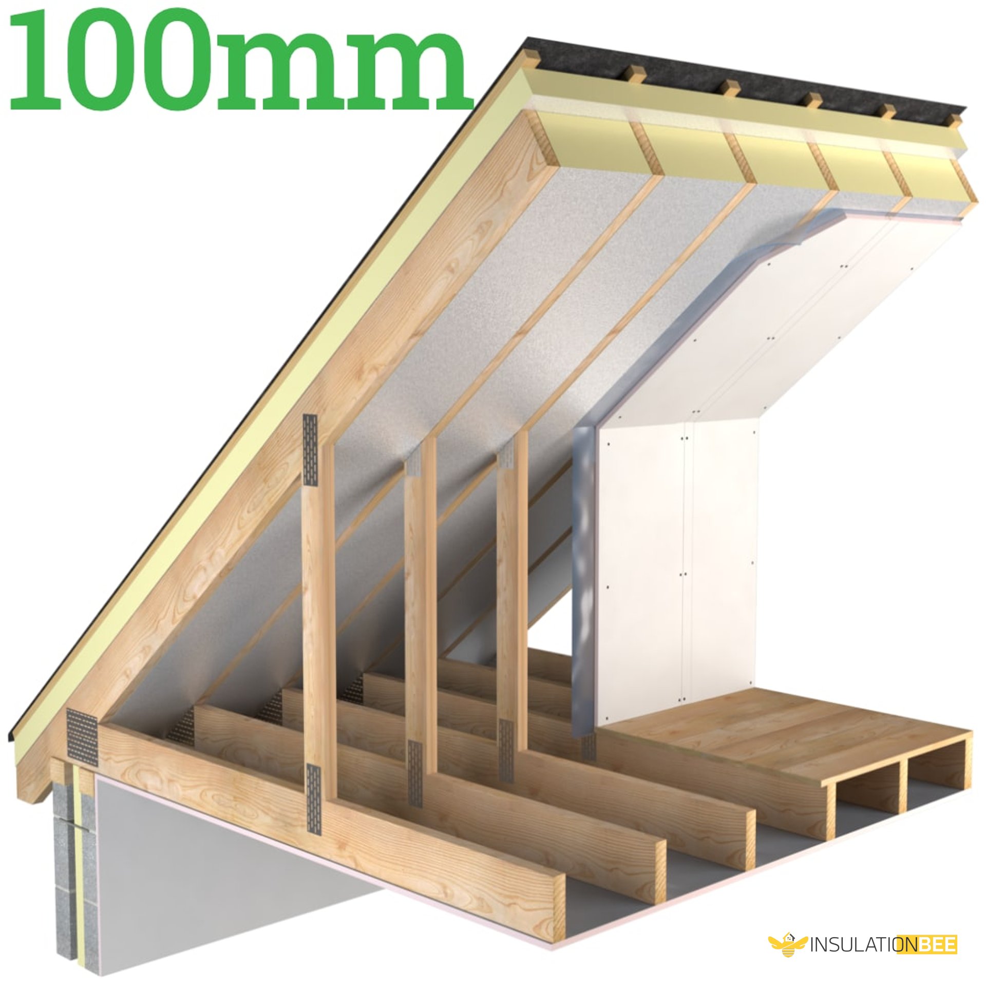 100mm Unilin XO/PR Pitched Roof Insulation Board - image