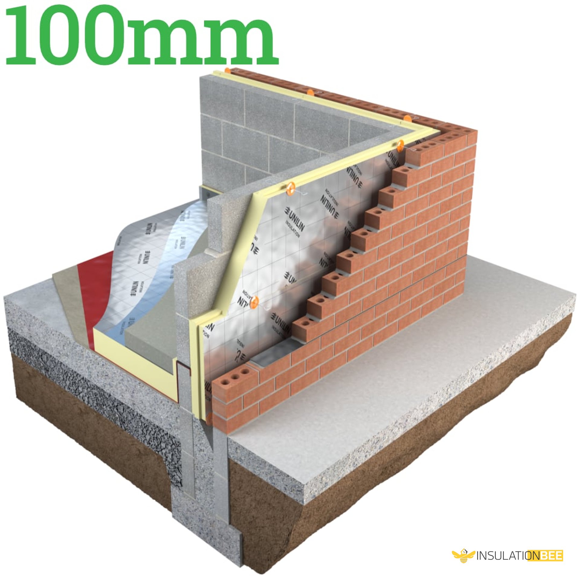 100mm Unilin Thin-R XT/CWP Cavity Wall Insulation Board - image