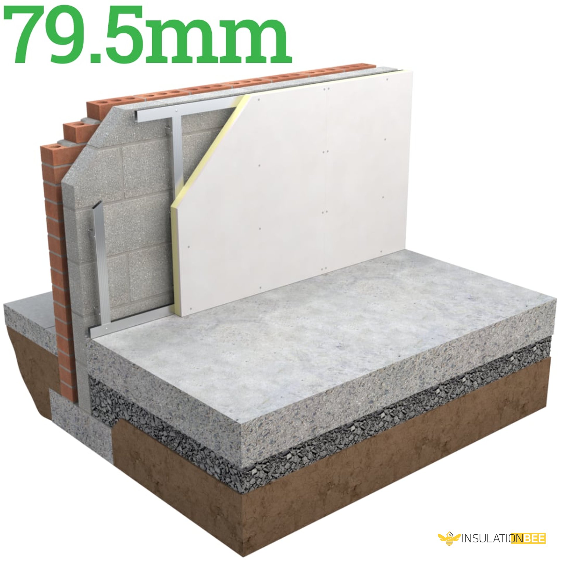 79.5mm Unilin Thin-R XT/TL-MF Insulated Drylining Board - image