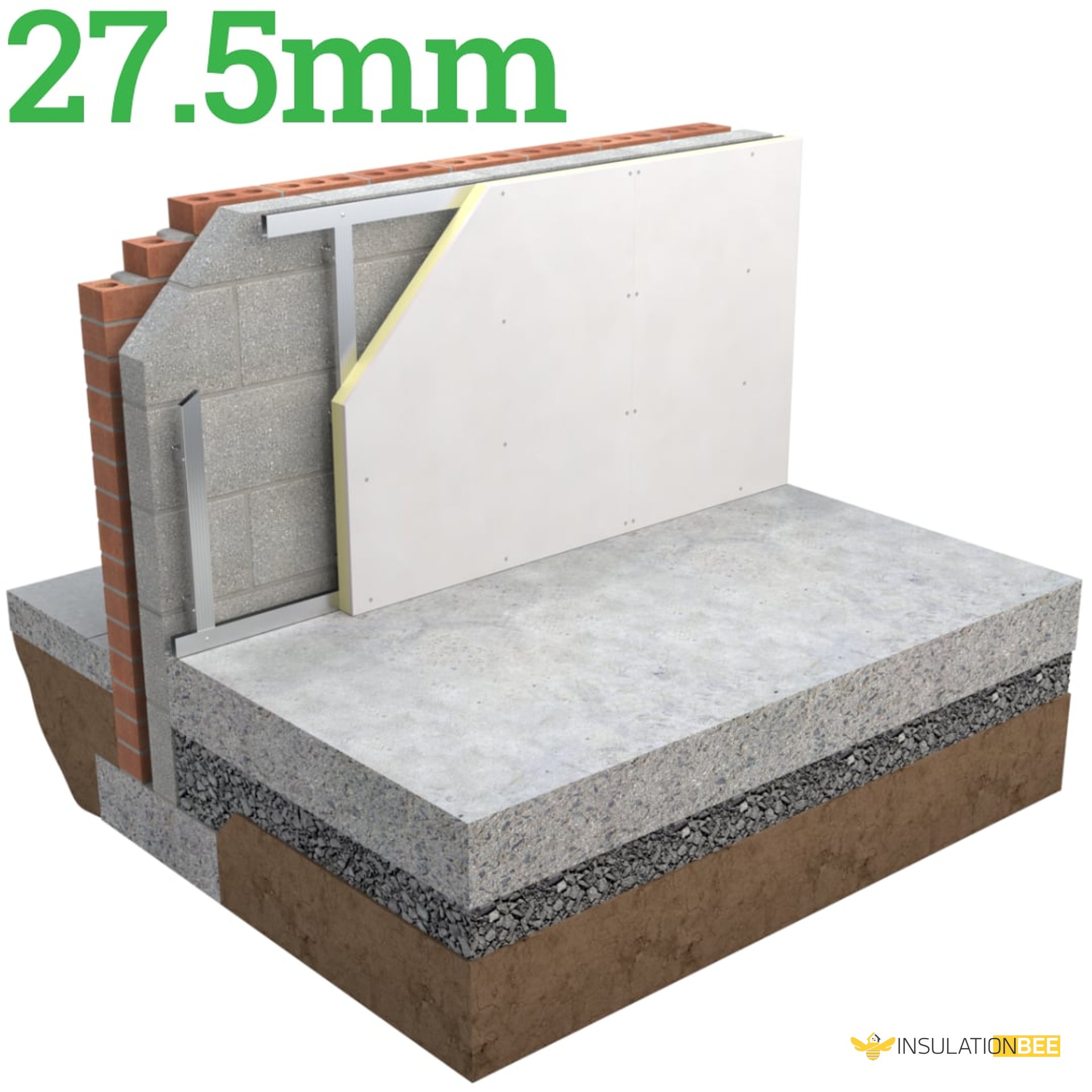 27.5mm Unilin Thin-R XT/TL-MF Insulated Drylining Board - image