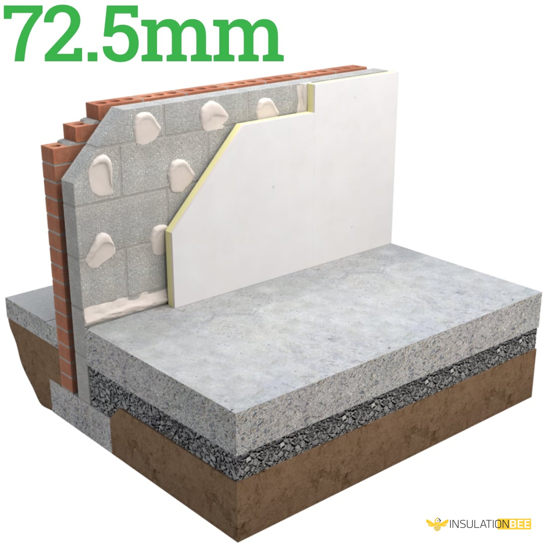 Unilin XT/TL 72.5mm Insulated Plasterboard - image