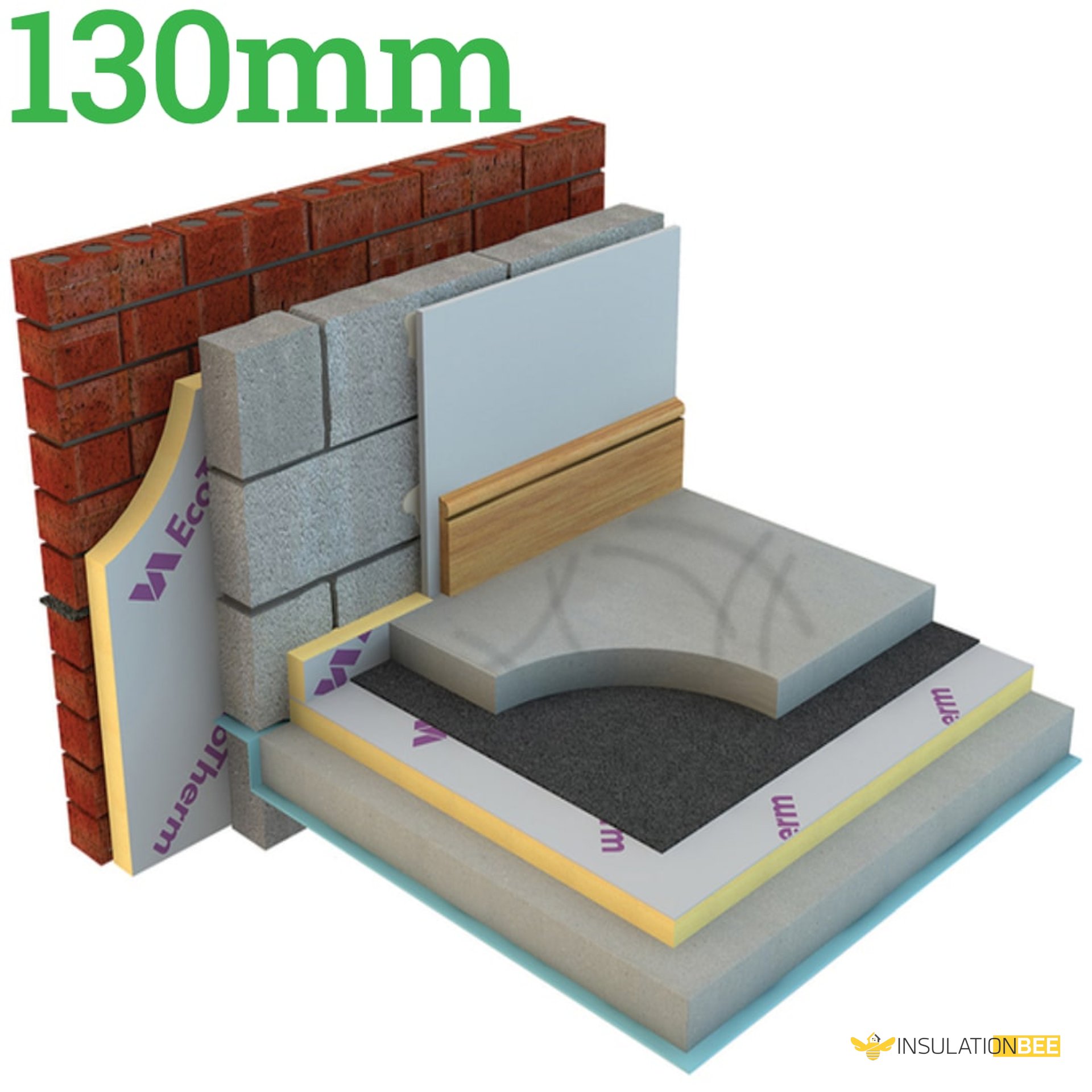 EcoTherm Eco-Versal 130mm PIR Insulation Board - image