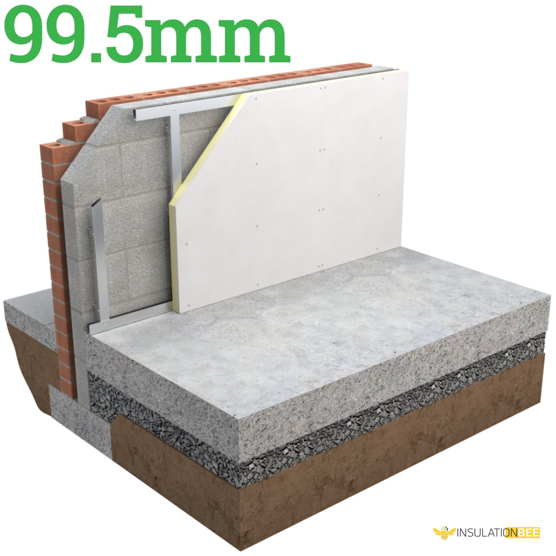 99.5mm Unilin Thin-R XT/TL-MF Drylining Board - image