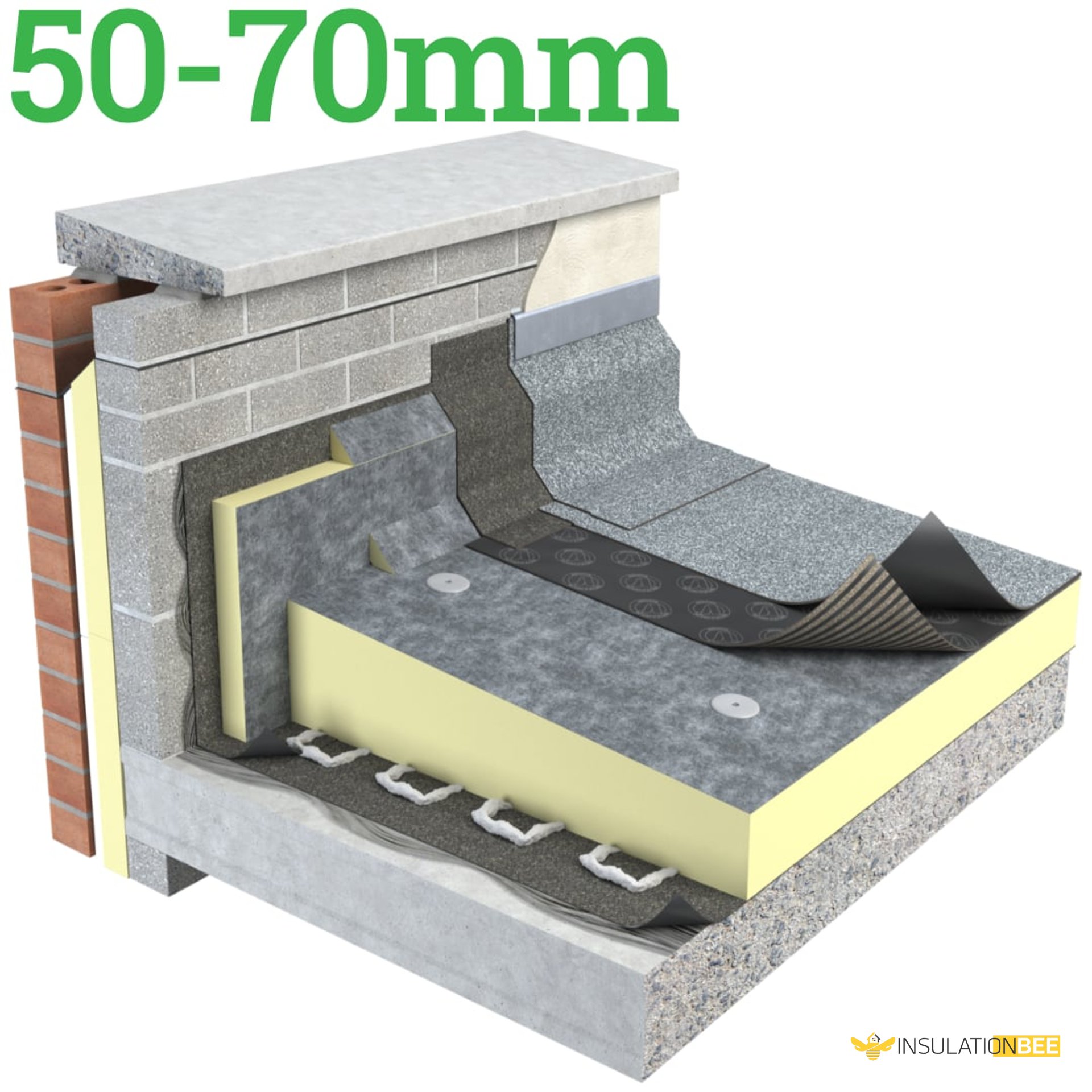 Unilin Thin-R 50-70mm TR/BGM Tapered Roof Insulation Board - image