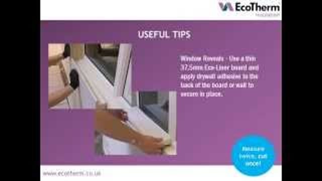 EcoTherm Eco-Liner 37.5mm PIR Insulated Plasterboard - desktop-video-preview-2